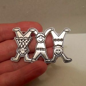 Vintage Sterling Silver Save the Children Pin